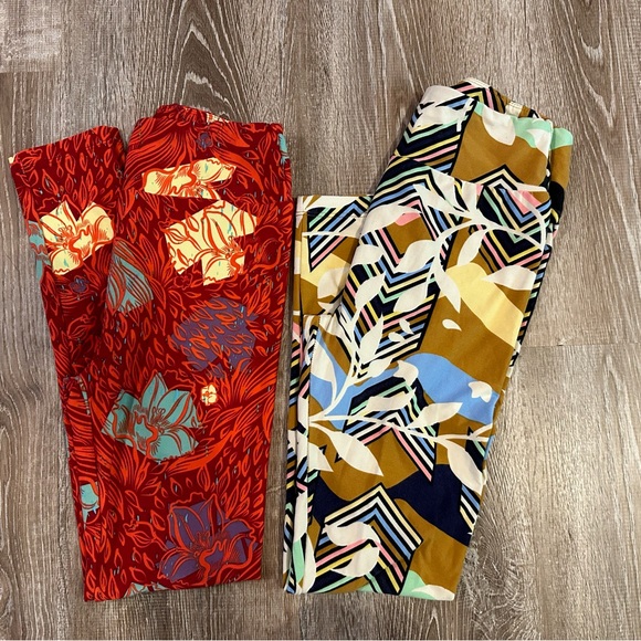 LuLaRoe Pants - Women’s LuLaRoe Leggings, One Size, Two Pairs, NWOT